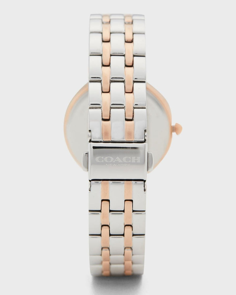 Coach Park Silver Dial Two Tone Steel Strap Watch for Women - 14503644 Buy Now By Coach