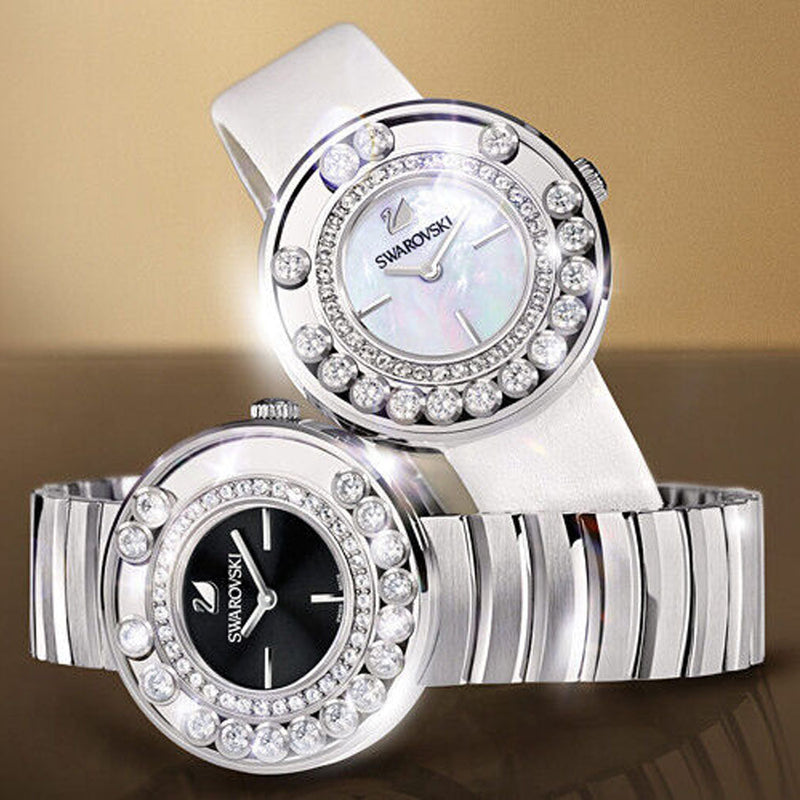Swarovski Lovely Crystal Mother of Pearl Dial Silver Steel Strap Watch for Women - 1160307 Buy Now By Swarovski