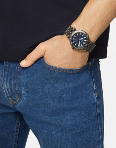 Versace Greca Sport Quartz Black Dial Black Steel Strap Watch For Men - VEZ300621 Buy Now By Versace
