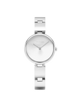 Shop Calvin Klein Wavy Silver Dial Silver Steel Strap Watch for Women - K9U23146 in USA