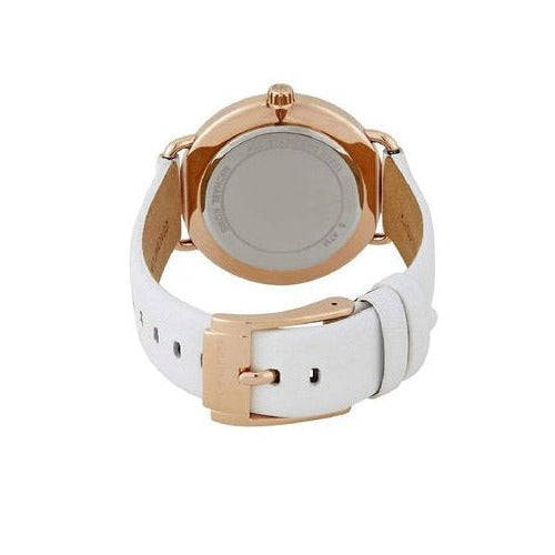 Michael Kors Portia Rose Gold Dial White Leather Strap Watch For Women - MK2660 Buy Now By Michael Kors