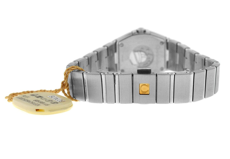Shop Omega Constellation Quartz Diamonds Silver Dial Silver Steel Strap Watch for Women - 123.15.27.60.55.004 in USA