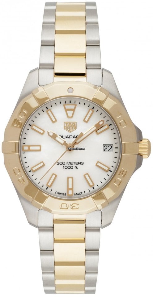 Shop Tag Heuer Aquaracer Mother of Pearl Dial Watch for Women - WBD1320.BB0320 in USA