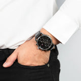 Tommy Hilfiger Kane Quartz Black Dial Black Leather Strap Watch for Men - 1791401 Buy Now By Tommy Hilfiger