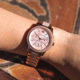 Michael Kors Tibby Multifunction Rose Gold Dial Rose Gold Steel Strap Watch For Women - MK6928 Buy Now By Michael Kors