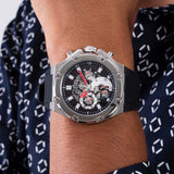Guess Third Grear Multi Function Black Dial Black Rubber Strap Watch for Men- GW0334G1 Buy Now By Guess