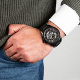 Armani Exchange Drexler Chronograph Black Dial Black Steel Strap Watch For Men - AX2601 Buy Now By Armani Exchange