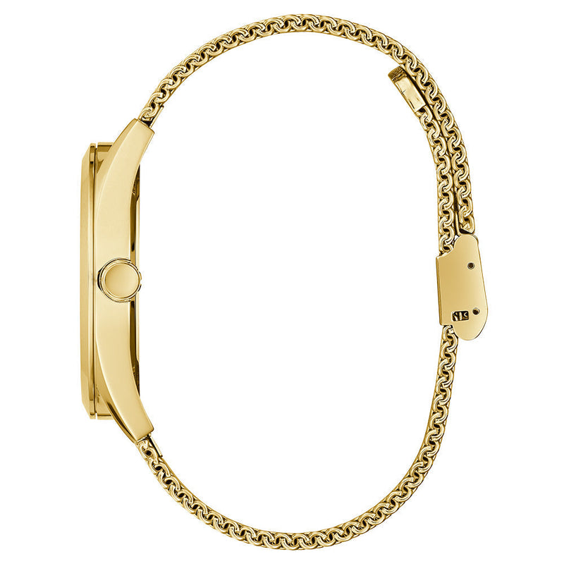 Guess Richmond Gold Dial Gold Mesh Bracelet Watch for Men - W1263G2 Buy Now By Guess