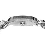 Michael Kors Emery Three Hand White Dial Silver Steel Strap Watch For Women - MK7438