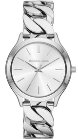 Michael Kors Runway Three-Hand Silver Dial Silver Steel Strap Watch for Women - MK7474 Buy Now By Michael Kors