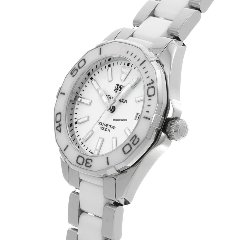 Shop Tag Heuer Aquaracer White Dial Watch for Women - WAY131B.BA0914 in USA