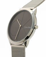 Calvin Klein Minimal Black Dial Silver Mesh Bracelet Watch for Men - K3M21123 Buy Now By Calvin Klein
