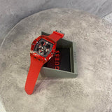 Guess Phoenix Multifunction Black Dial Red Rubber Strap Watch for Men - GW0203G5 Buy Now By Guess