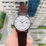 Tissot Luxury Powermatic 80 Silver Dial Brown Leather Strap Watch For Men - T086.407.16.031.00 Buy Now By Tissot
