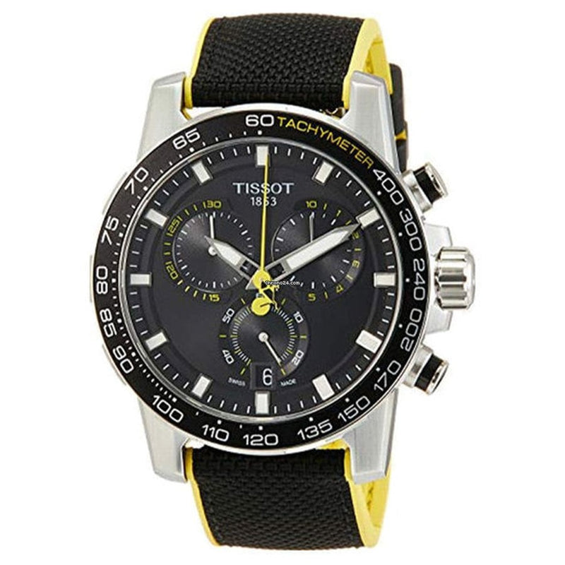 Tissot T Sport Supersport Chrono Tour De France Black Dial Black Nylon Strap Watch for Men - T125.617.17.051.00 Buy Now By Tissot