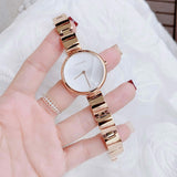 Shop Calvin Klein Wavy White Dial Rose Gold Steel Strap Watch for Women - K9U23646 in USA