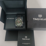 Tag Heuer Formula 1 Quartz Green Dial Silver Steel Strap Watch for Men - WAZ1017.BA0842