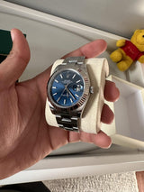 Shop Rolex Datejust 41 Blue Dial Steel & White Gold Strap Watch for Men - M126334-0001 in USA