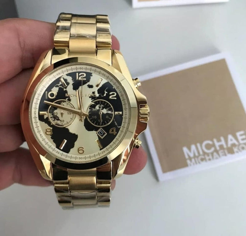 Michael Kors Bradshaw Stop Hunger Black Gold Dial Gold Steel Strap Watch for Women - MK6272 Buy Now By Michael Kors