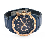 Shop Guess Jolt Analog Blue Dial Blue Steel Strap Watch for Men - W0377G4 in USA