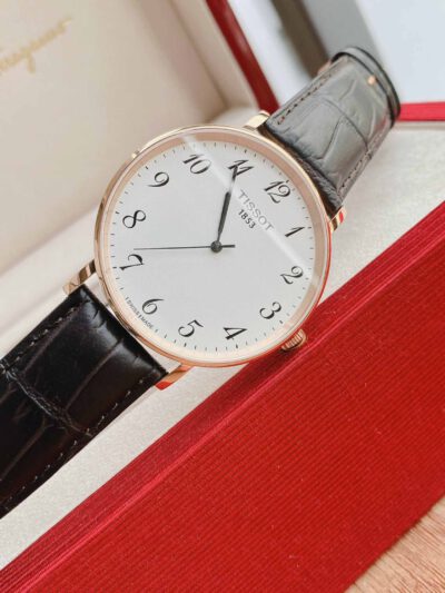 Tissot T Classic Everytime White Dial Black Leather Strap Watch For Men - T109.610.36.032.00 Buy Now By Tissot