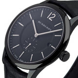 Shop Burberry The Classic Black Dial Black Leather Strap Watch for Men - BU10003 in USA