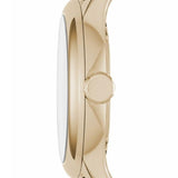 Shop Burberry The Classic Champagne Gold Dial Brown Leather Strap Watch for Women - BU10101 in USA
