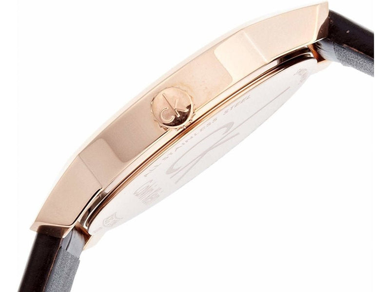 Calvin Klein City White Mother of Pearl Dial Brown Leather Strap Watch for Women - K2G23620 Buy Now By Calvin Klein