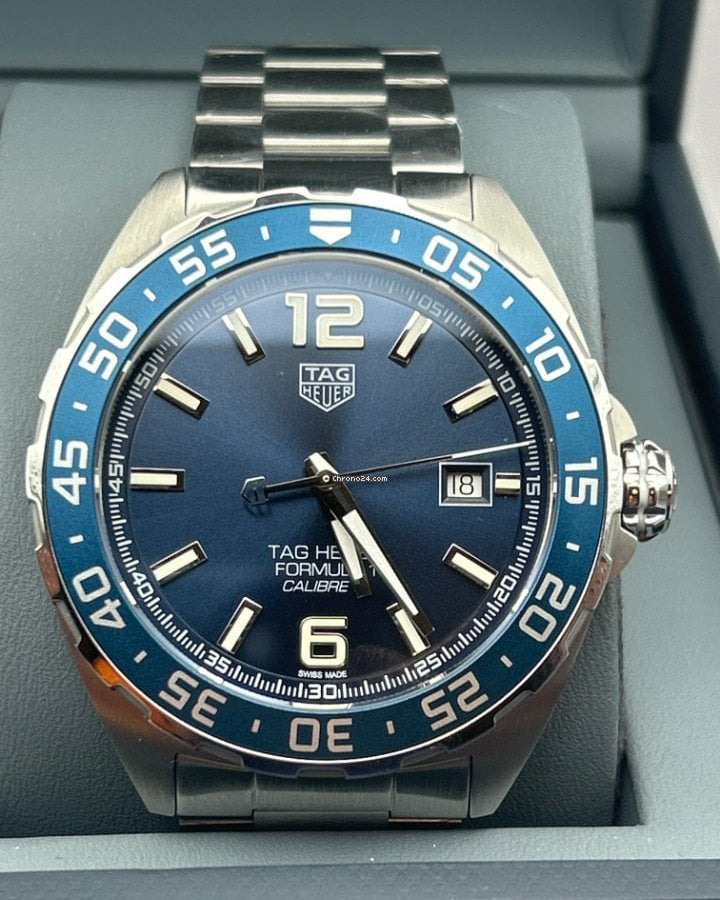 Shop Tag Heuer Formula 1 Blue Dial Watch for Men - WAZ2015.BA0842 in USA
