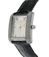 Michael Kors Emery Three Hand Silver Dial Black Leather Strap Watch For Women - MK4696 Buy Now By Michael Kors
