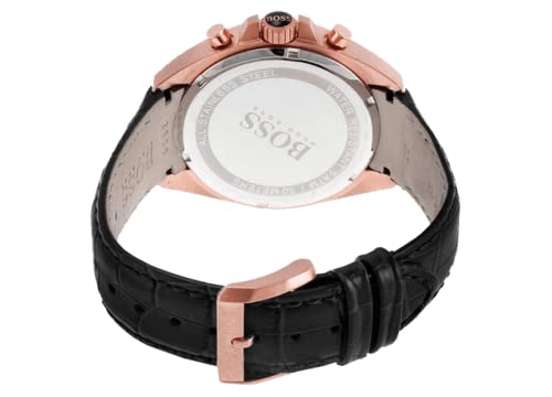 Hugo Boss Driver Black Dial Black Leather Strap Watch for Men - 1513092 Buy Now By Hugo Boss