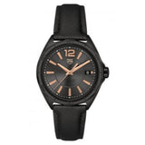 Shop Tag Heuer Formula 1 Quartz Black Dial Black Leather Strap Watch for Women - WBJ1414.FC8234 in USA