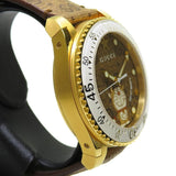 Gucci Dive Doraemon Brown Dial Brown Leather Strap Watch For Men - YA136334 Buy Now By Gucci