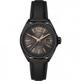 Shop Tag Heuer Formula 1 Quartz Black Dial Black Leather Strap Watch for Women - WBJ1414.FC8234 in USA