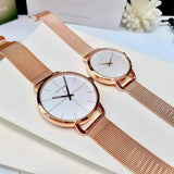 Calvin Klein Even White Dial Rose Gold Mesh Bracelet Watch for Women - K7B21626 Buy Now By Calvin Klein