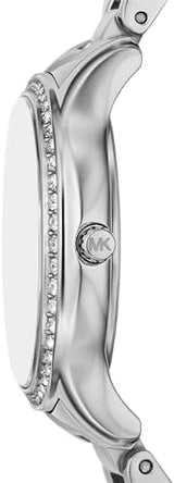 Michael Kors Sage Three-Hand Mother of Pearl White Dial Silver Steel Strap Watch for Women - MK4824 Buy Now By Michael Kors