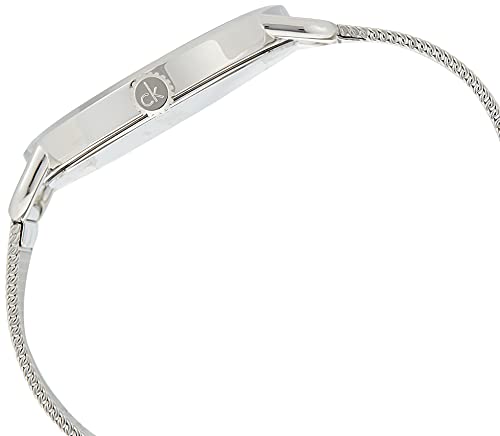 Calvin Klein Even Black Dial Silver Mesh Bracelet Watch for Women - K7B21121 Buy Now By Calvin Klein