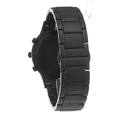 Emporio Armani Renato Chronograph Mother of Pearl Black Dial Black Steel Strap Watch For Men - AR11275 Buy Now By Emporio Armani