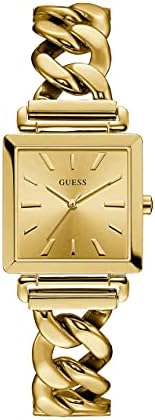 Shop Guess Vanity Gold Dial Gold Steel Strap Watch for Women - W1029L2 in USA