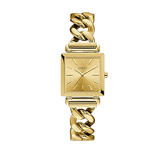 Shop Guess Vanity Gold Dial Gold Steel Strap Watch for Women - W1029L2 in USA