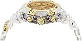 Versace Icon Active Chronograph Gold Dial White Silicone Strap Watch for Men - VEZ700121 Buy Now By Versace