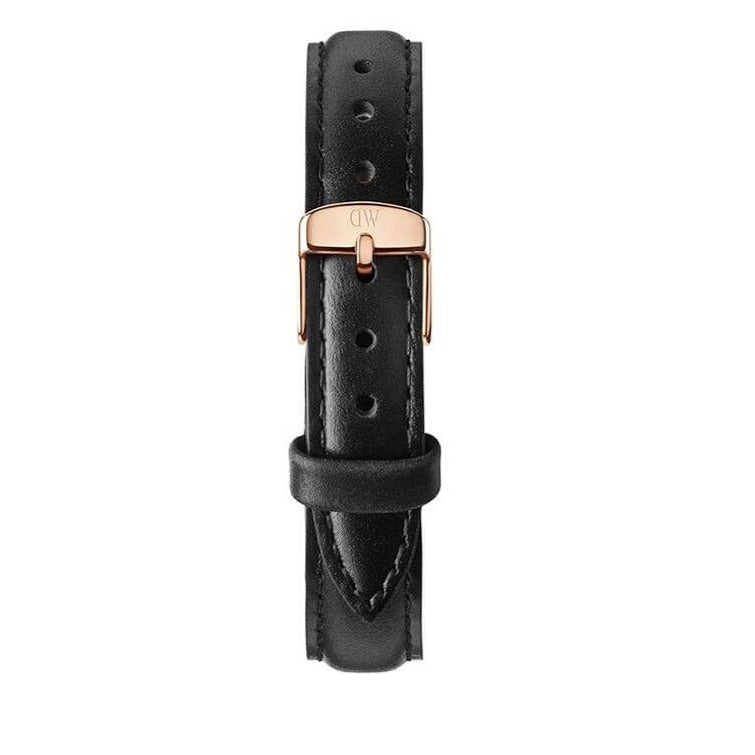 Daniel Wellington Classy Sheffield White Dial Black Leather Strap Watch For Women - DW00100060 Buy Now By Daniel Wellington