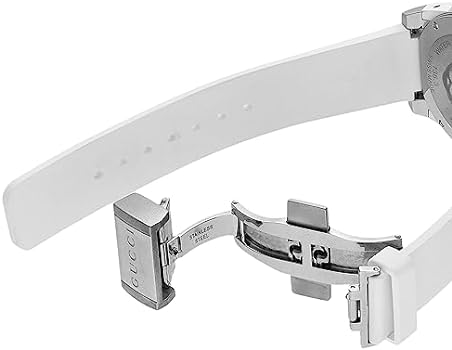 Shop Gucci Dive Tiger White Dial White Rubber Strap Watch For Men - YA136329 in USA