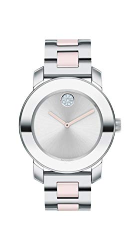Shop Movado Bold Silver Dial Two Tone Steel Strap Watch for Women - 3600702 in USA