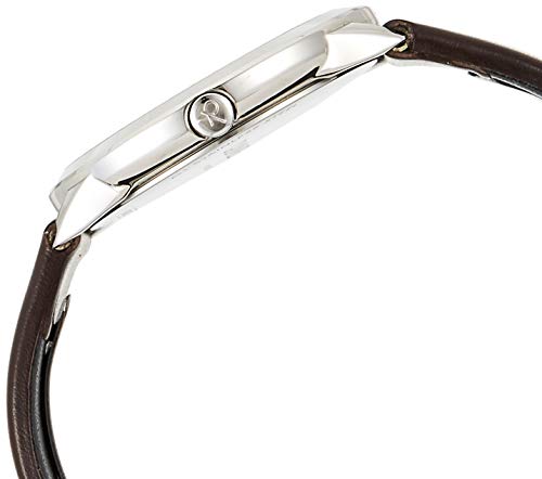 Calvin Klein Minimal Silver Dial Brown Leather Strap Watch for Men - K3M221G6 Buy Now By Calvin Klein