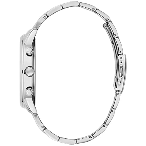 Guess Hendrix Silver Dial Silver Steel Strap Watch for Men - GW0066G1 Buy Now By Guess