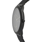 Shop Calvin Klein Minimal Black Dial Black Mesh Bracelet Watch for Men - K3M514B1 in USA