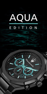 Maserati STILE Aqua Edition Black Dial Chronograph Watch For Men - R8873644001 Buy Now By Maserati