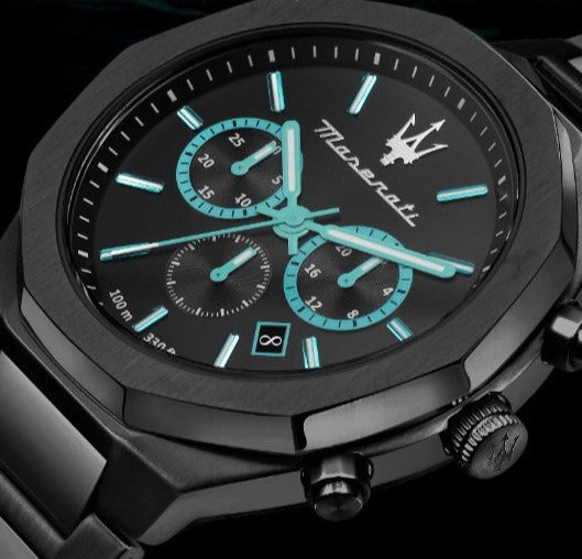 Maserati Stile Aqua Edition Chronograph Stainless Steel Watch For Men - R8873644001 Buy Now By Maserati
