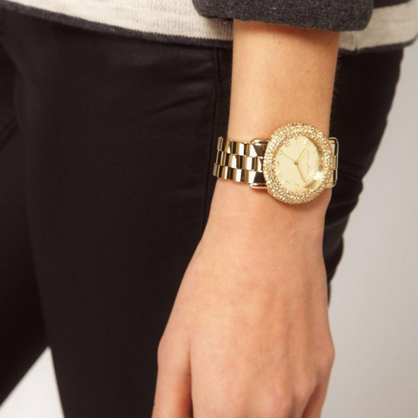 Marc Jacobs Marci Gold Dial Gold Steel Strap Watch for Women - MBM3191 Buy Now By Marc Jacobs